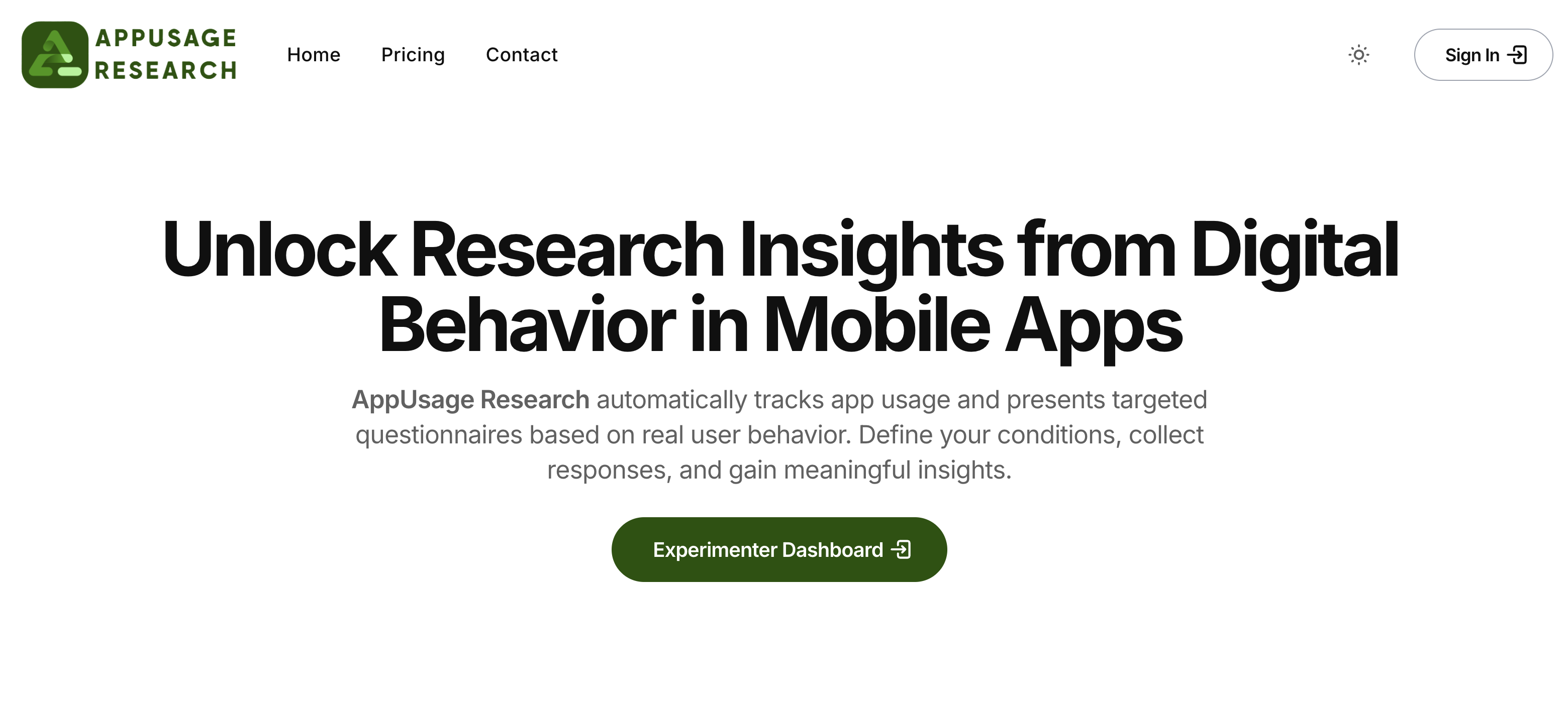App Usage Research Platform logo